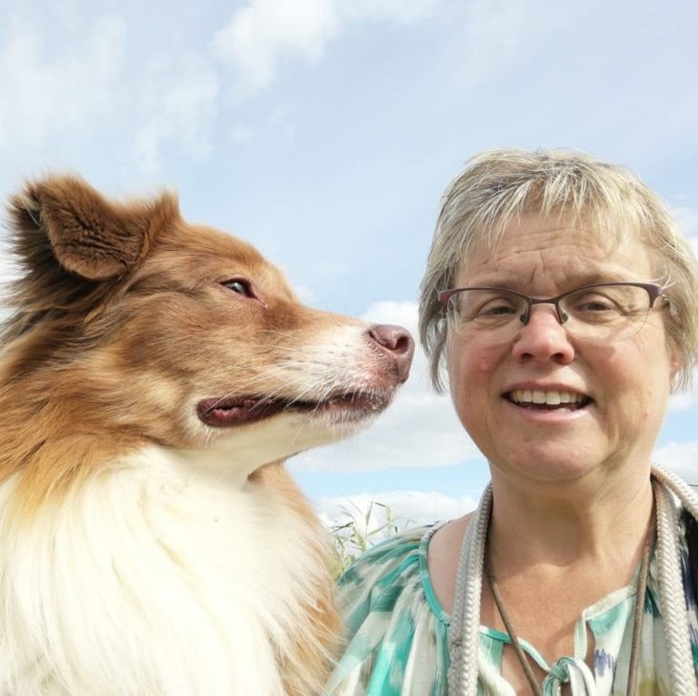 Esther met haar hond